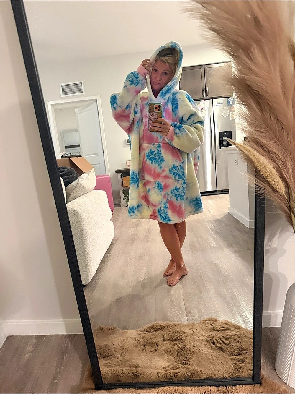 The Comfy Dream Tie-Dye Hooded Lounge Dress